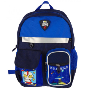 Ghiozdan Prescolari, Schoolfriendly, 2 Fermoare, 35Hx25x11cm, Albastru