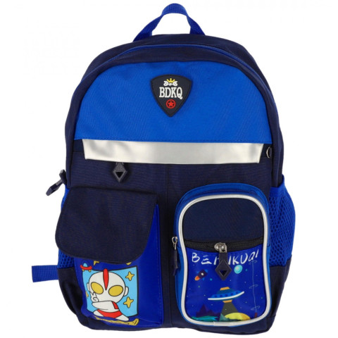 Ghiozdan Prescolari, Schoolfriendly, 2 Fermoare, 35Hx25x11cm, Albastru