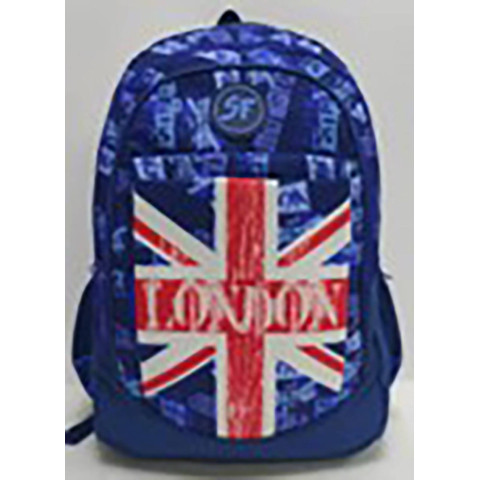 Ghiozdan SF 4F 45cm ALBASTRU London