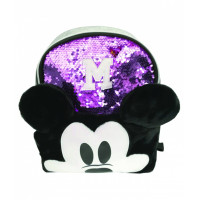 Mini ghiozdan Mickey paiete violet