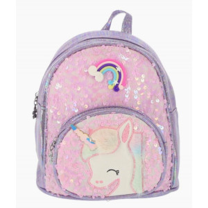 Ghiozdan Prescolari, Schoolfriendly, 2 Fermoare, 23Hx22x12cm, Mov/Roz