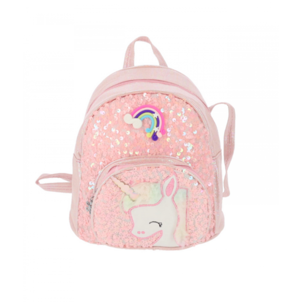 Ghiozdan Prescolari, Schoolfriendly, 2 Fermoare, 23Hx22x12cm, Mov/Roz
