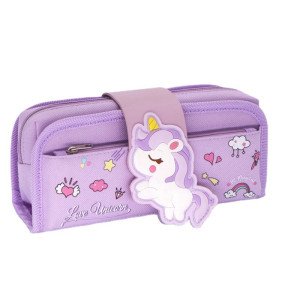 Penar textil organizator neechipat, Unicorn mov
