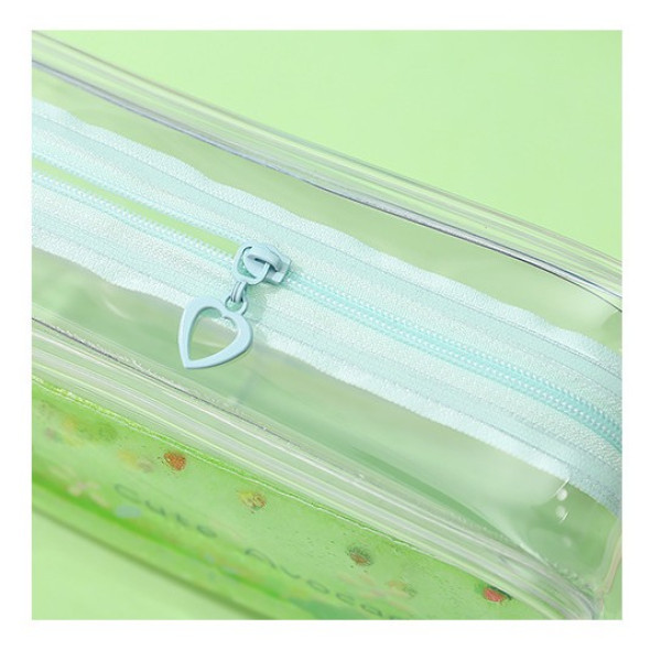 Penar PVC neechipat cu lichid Cute avocado, 1 fermoar