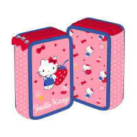 Penar Neechipat 3 fermoare roz capsuni Hello Kitty