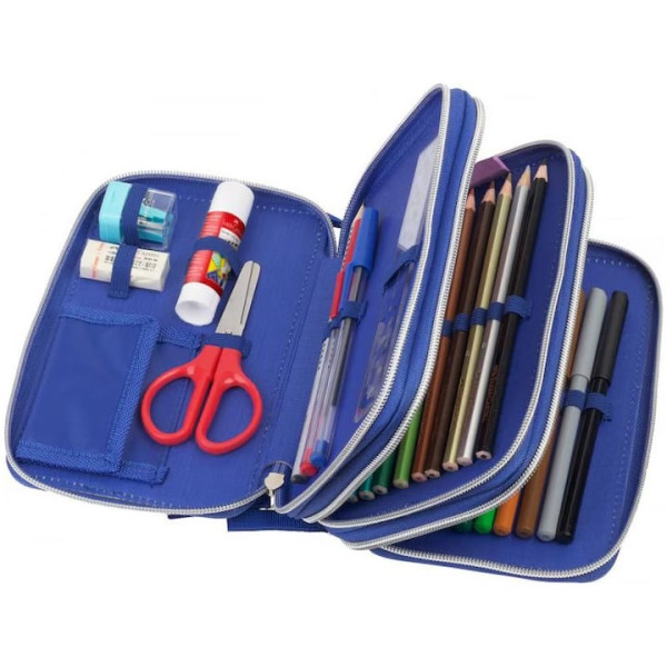 Penar echipat Faber-Castell Dinozaur, 44 piese, 3 fermoare