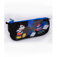 Penar etui triunghiular, albastru-negru Mickey