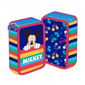 Penar 3 fermoare albastru-multicolor Mickey Mouse