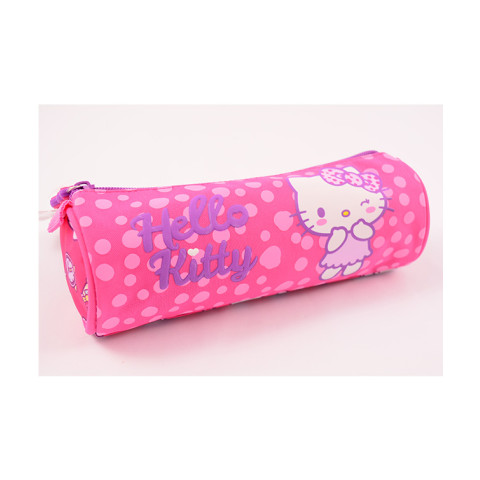 Penar HELLO KITTY Etui Tubular roz inchis