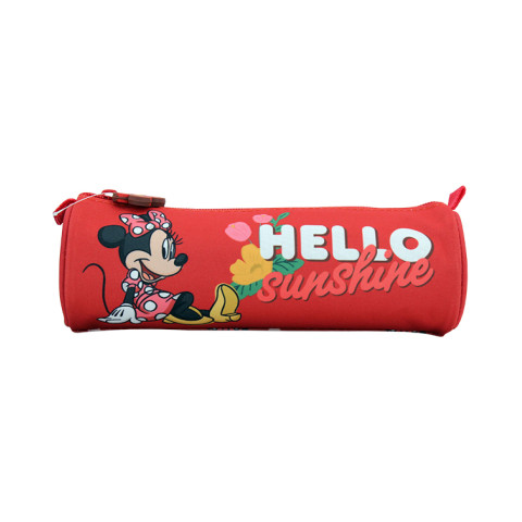 Penar MINNIE MOUSE Etui tubular roșu