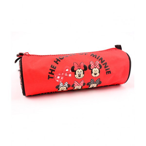 Penar Etui Tubular, negru-roșu, Minnie Mouse