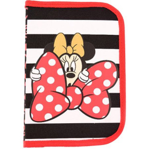 Penar Neechipat, 1 fermoar, 2 extensii, roșu-negru, Minnie Mouse