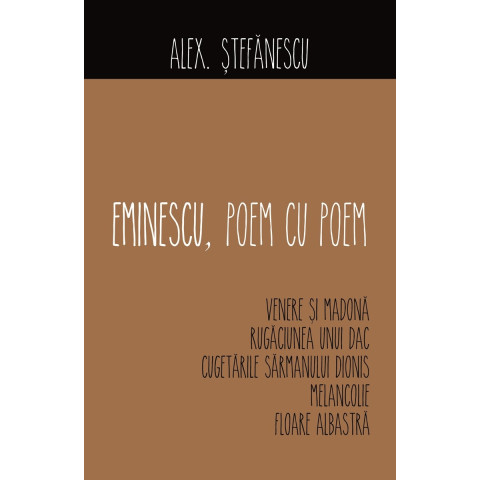 Eminescu, poem cu poem. Venere și Madonă