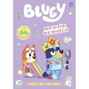 Bluey. Carte de colorat. Activități distractive