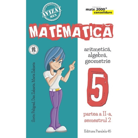 Matematică. Aritmetică, algebră, geometrie. Clasa a V-a. Consolidare. Partea a II-a, semestrul II