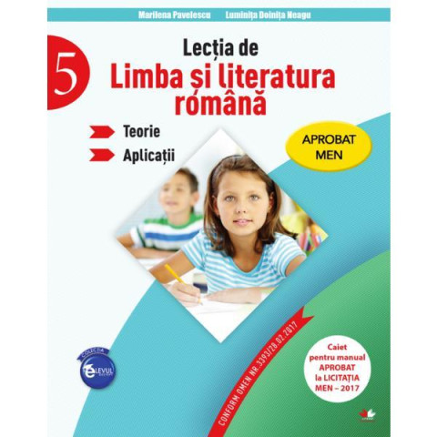 Lecția de limbă și literatură română. Teorie. Aplicații (clasa a V-a)