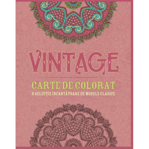 Vintage. Carte de colorat