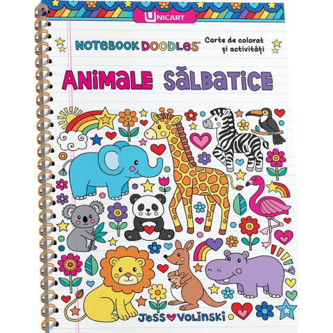 Animale sălbatice. Carte de colorat și activități