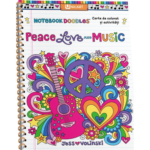 Peace, Love and Music. Carte de colorat și activități