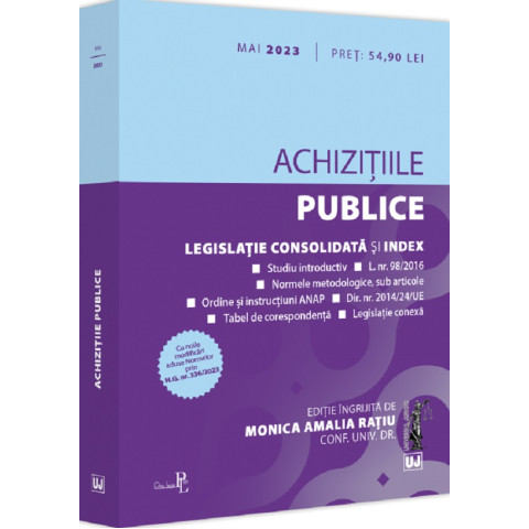 Achizițiile publice. Act. mai 2023