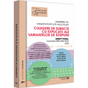 Admiterea în magistratură și în avocatură - Drept penal