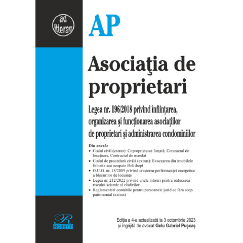 Asociația de proprietari Act. 3 octombrie 2023