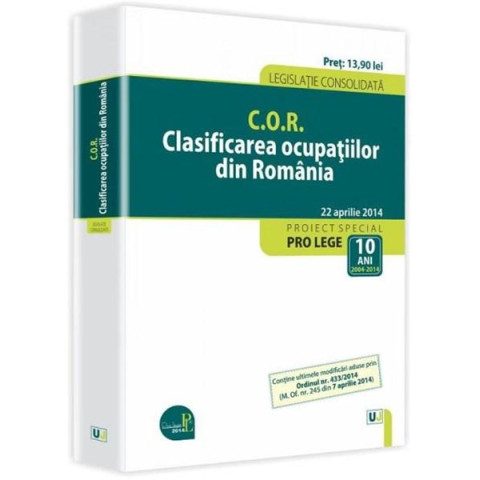 C.O.R. Clasificarea ocupațiilor din România