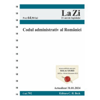 Codul administrativ al României Act. 31 ianuarie 2024 Ed. Spiralată