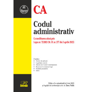 Codul administrativ Ed.6 Act. 2 mai 2023