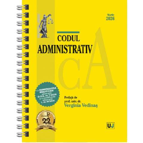 Codul administrativ Martie 2026 Ed. Spiralată