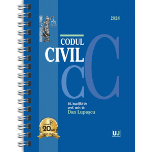 Codul civil Ianuarie 2024 Ed. Spiralată