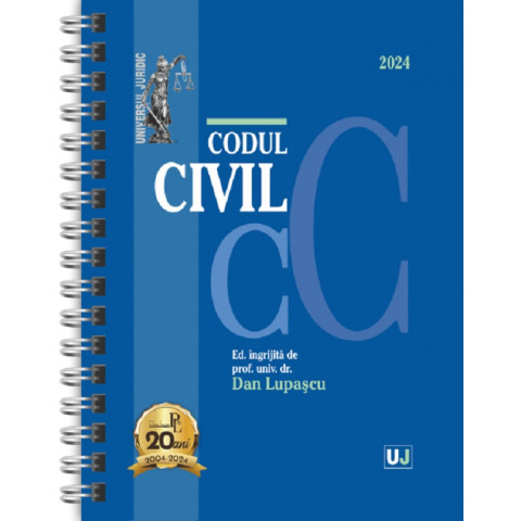 Codul civil Ianuarie 2024 Ed. Spiralată