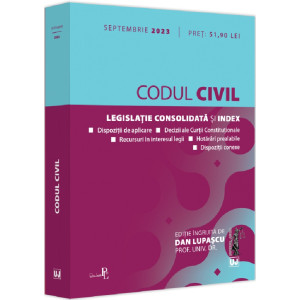 Codul civil. Septembrie 2023