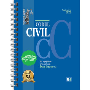 Codul civil Septembrie 2025 Ed. Spiralată