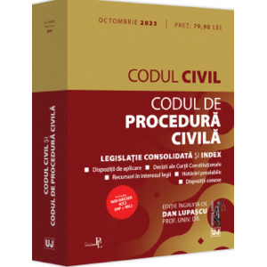 Codul civil și codul de procedură civilă Octombrie 2023