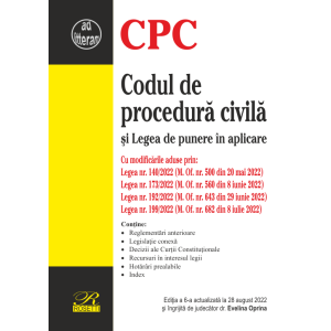 Codul de procedură civilă 2022