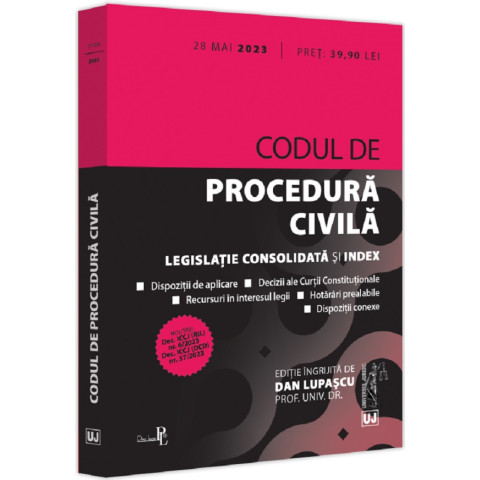 Codul de procedură civilă Act. 28 mai 2023