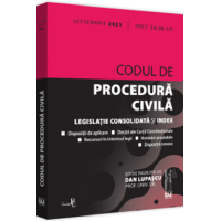 Codul de procedură civilă. Septembrie 2021