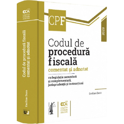 Codul de procedură fiscală comentat și adnotat 2023