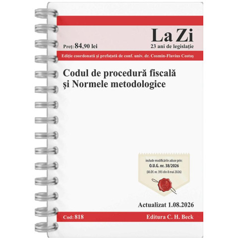 Codul de procedură fiscală și normele metodologice