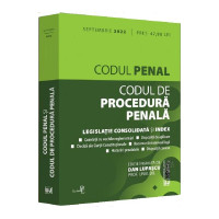 Codul penal și Codul de procedură penală Septembrie 2022
