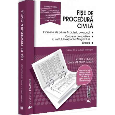 Fișe de procedură civilă 2026 Ed. 13