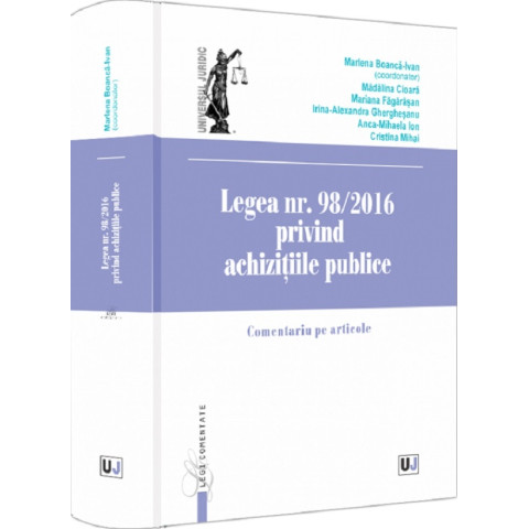 Legea nr. 98/2016 privind achizițiile publice