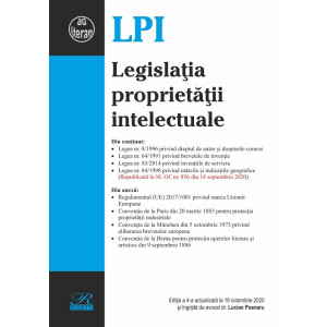 Legislația proprietății intelectuale Ed.4 Act. 18 octombrie 2020