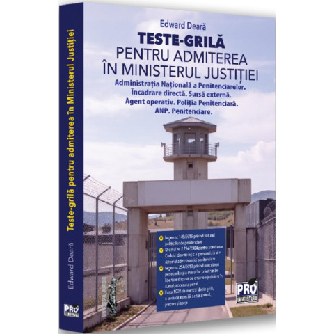 Teste-grilă pentru admiterea în Ministerul Justiției