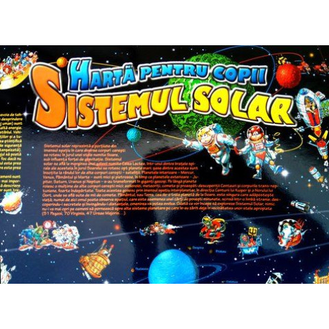 Harta sistemului solar pentru copii