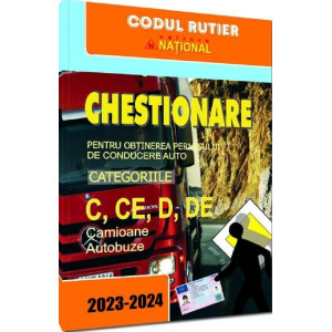 Chestionare pentru obținerea permisului de conducere. Categoriile C, CE, D, DE 2023-2024