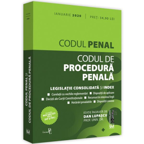 Codul penal și Codul de procedură penală: Ianuarie 2020 