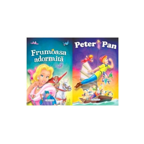 2 Povești: Peter Pan și Frumoasa adormită