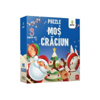 Moș Crăciun. Puzzle educativ